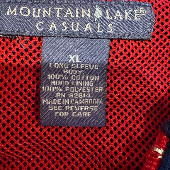 Mountain Lake Casual's Cotton Blend
Navy Hood Jacket ted accent Wmns XL - Picture 3 of 7